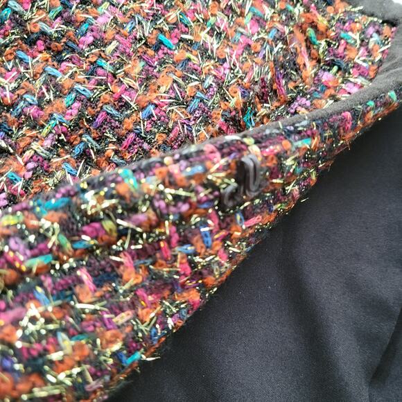 Chico's Rainbow Shine Vikey Wool Blend Multicolor Blazer Jacket Women Sz 2 / L - Picture 13 of 16